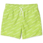 Short enfant Lacoste  SHORT DE BAIN ENFANT  VERT AVEC IMPRIMÉ SIGLÉ CONTRAS