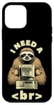 Coque pour iPhone 12 mini I Need A Break Computer Code Programmation humoristique Paresseux