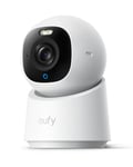 eufy Security Camera Interieure E30, caméra de Surveillance 4K UHD, Rotation 360° et Inclinaison, Vision Nocturne en Couleur, détection par IA, Suivi Automatique, Fonctionne avec Homekit