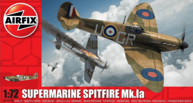 Airfix 1:72 Scale Model WWII Supermarine Spitfire Mk.Ia Skill Level 1 - A01071B