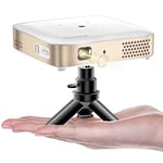 Mini Portable Projector WiFi with Bluetooth - 500 ANSI DLP Projector 1080P Support Pocket Pico Movie Projector with Tripod, Outdoor Video Rechargeable Battery Short Throw for iPhone/Android