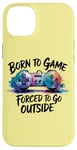 iPhone 14 Plus Born to Game Forced Go Outside Gamer Controller Video Gaming Case