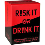 Risk It Or Drink It - Roligt Festspel för College - Kortspel Drickspel - Pregame Night - Uppsluppen Vågar Utmaningar Frågor - Vuxen Risk It Or Drink It Risk It Or Drink It