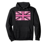 Pink, United Kingdom The Union Jack Flag Pullover Hoodie