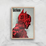 The Batman Silhouette Giclee Art Print - A2 - Wooden Frame