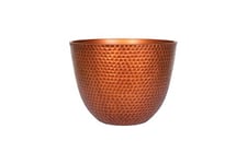 Plant Avenue Plastic Plant Pot, Copper, 31cm Dia