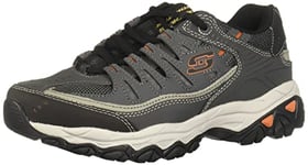 Skechers Men's After?áburn?ám.fit fashion sneakers, Charcoal, 14 UK X-Wide