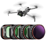 Neewer Lot de 4 filtres ND Variables compatibles avec DJI Mini 4 Pro, ND2-ND32 (1-5 arrêts)/ND64-ND512 (6-9 arrêts) Limited VND/CPL/UV, Verre Optique HD Multicouche/Cadre en Aluminium