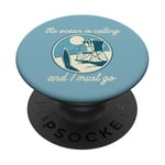 THE OCEAN IS APPELING AND I MUST GO Surf Beach Surfing Meme PopSockets PopGrip Adhésif