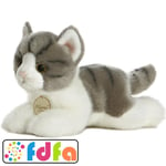 Aurora World MiYoni Grey Tabby Cat 8 Inch Plush Soft Toy Teddy Gift