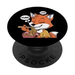 Yum Fox Ramen Lover Cute Japanese Food Design PopSockets Adhesive PopGrip