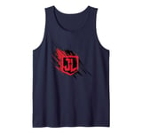 Justice League Movie JL Paint Streak Logo Tank Top