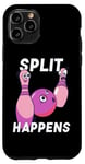 Coque pour iPhone 11 Pro Split Happens Bowler Funny Bowling