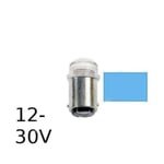 Blå LED signallampa T14x30 16lm Ba15d 0,2W 12-30V