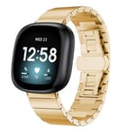 Fitbit Versa 3      Stainless Steel Strap   Gold