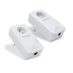 METRONIC 495487 Prise CPL netsocket Duo 1200 avec Prise gigogne