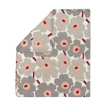 Marimekko Unikko-pussilakana satiinia 240x220 cm Off white-warm grey-pink