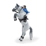 PAPO - Figurine Cheval et Son Cavalier - Pénélope et Mylord - Monde équestre - à Collectionner - pour Les Enfants - garçons et Filles - à partir de 3 Ans