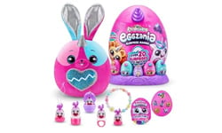 Rainbocorns Eggzania Surprise Mania Whipper Le Lapin - Peluche de Collection - Plus de 20 Surprises à l'intérieur, 28 cm, Animal en Peluche câlin, bagues, Bracelets, Autocollants, Accessoires