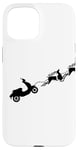 Coque pour iPhone 15 Retro Scooter Club Vacances Renne Gear Head Scoot Life