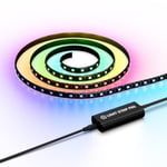 Elgato Light Strip Pro – LED RVB contrôlables Individuellement, scènes IA, Vitesse/intensité/Direction réglables – Contrôlable Via Une Application sur Mac, PC, iPhone, Android, Stream Deck