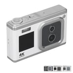 Small Digital Camera 4K HD Dual Cam Dual IPS Screen 16X Zoom Auto Focus