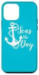 iPhone 12 mini Seas The Day Nautical Anchor Cruise Vacation Case