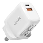 USB C 20W PD Charger Fast Charging Plug Adapter iPhone Samsung LG Pixel Vivo HTC