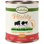 100 kr rabatt! Lukullus Naturkost 24 x 800 g - Adult Vitality Mobility med nötkött (spannmålsfritt)