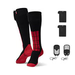 G-Heat - Chaussettes chauffantes Outdoor V2 - Mixtes - Epaisses - Douces. Usages : Sports d'hiver, Rando, équitation, Ville, Travail, Bien-être. Fournis avec 1 Paire de Batteries et câble de Recharge