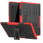 Apple iPad 10.2&quot; 2021 (9th Gen)    Heavy Duty Case    Red