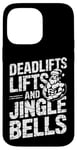 iPhone 14 Pro Max Funny Deadlifts and Jingle Bells Santa Claus Gym Fitness Pun Case