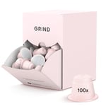 Grind House Blend Coffee Pods – Pack of 100 Coffee Capsules – Nespresso® Original Machine Compatible Pods – Home-Compostable Coffee Pods – Notes of Milk Chocolate, Almonds, Cacao Nibs and Walnuts