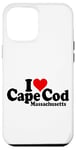 Coque pour iPhone 12 Pro Max MASSACHUSETTS DE MORUE I LOVE CAPE COEUR