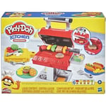 PLAY-DOH - Kitchen Creations - Le roi du grill avec 6 Pots de pâte atoxique aux