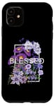 iPhone 11 Purple Blessed & Blooming Purple Color Graphic Case