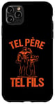 Coque pour iPhone 11 Pro Max Tel père tel fils accessoire musculation bodybuilding humour