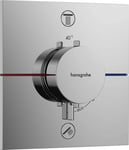 Hansgrohe ShowerSelect Comfort E Avsperring, 2 uttak, Krom - 15572000