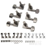 Small Square Fully Enclosed Locking Tuners 3L 3R Metal String Tuning Pegs Gu GSA