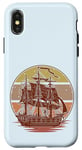 Coque pour iPhone X/XS Bateau marchand steampunk - Parler comme pirate - Rétro