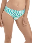 Fantasie Womens La Chiva Bikini Brief Aquamarine - Blue Nylon - Size X-Small