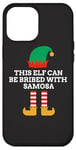 Coque pour iPhone 12 Pro Max Cet elfe peut être soudoyé avec Samosa Christmas PJ Santa Helper