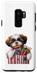 Coque pour Galaxy S9+ Shih Tzu, 4 juillet, côtes levées au barbecue pour hommes, femmes et enfants, chiot, dans une poche