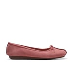 Clarks Women's Freckle Ice Ballet Flats, Dusty Rose NBK, 5 UK