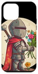 iPhone 12 mini Valentine's Knight with flowers in hand costume Case