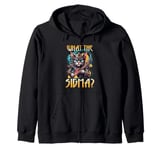 What The Sigma Ironic Meme Shirt Funny Sigma Shirt Cat Zip Hoodie