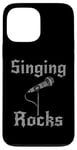 Coque pour iPhone 13 Pro Max Singing Rocks, chanteur chanteur musicien rock Goth