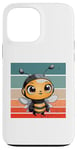 Coque pour iPhone 13 Pro Max Antennes de casque de dessin animé mignon Bumblebee ailes