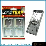 Metal Mouse Rat Traps Mice Rodent Pest Control Trap 2 Pack