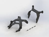 Arrma Front/Rear Body Mount Set Big Rock AR320361